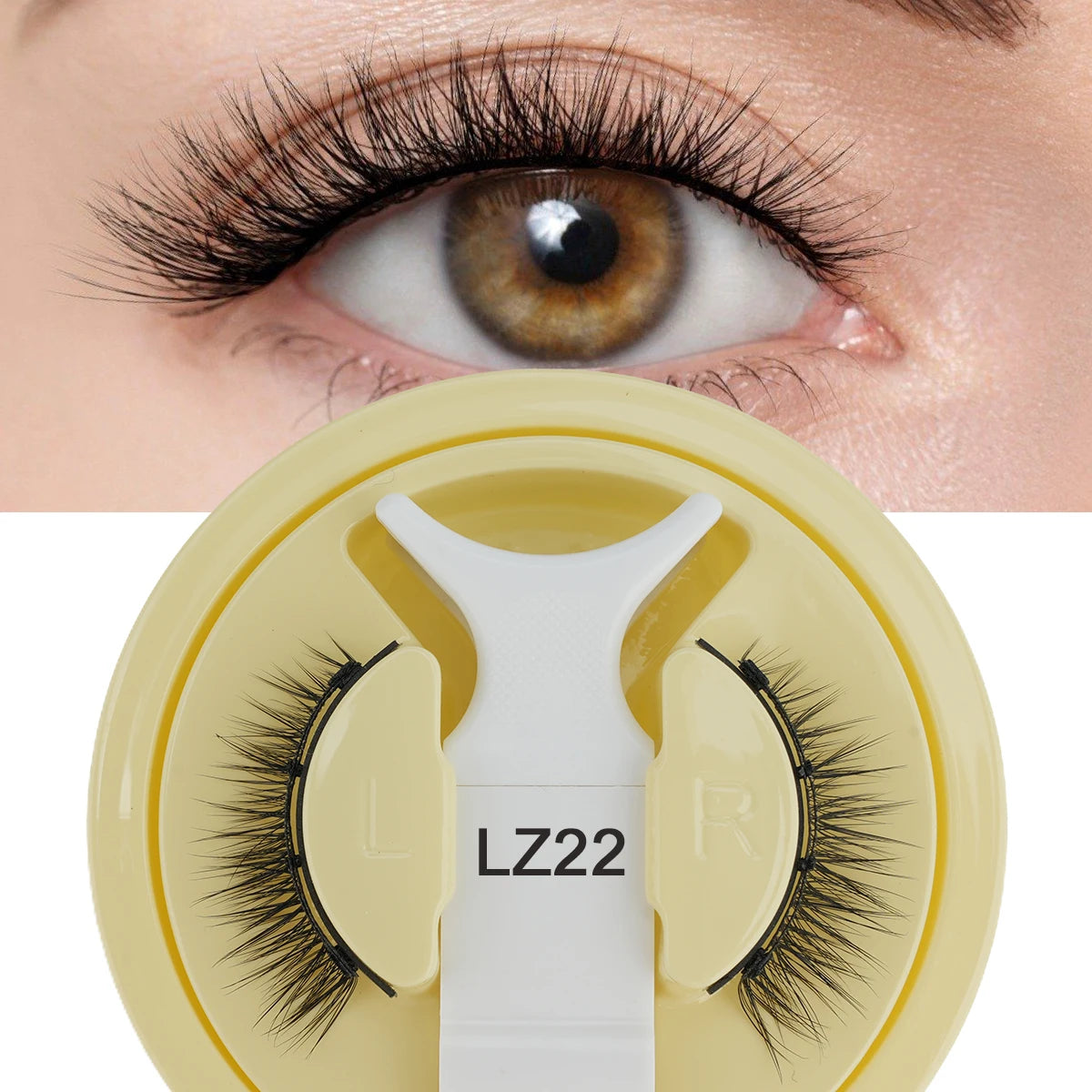 YSDO Winged Magnetic 3D Mink Eyelashes – Reusable Long-Lasting False Lashes, No Glue Needed with Tweezers for Makeup