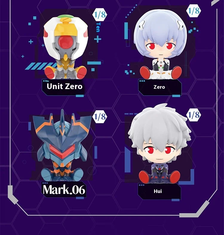 Evangelion Mini Sitting Series Blind Box – Anime Figure Collectible Decoration & Custom Gift