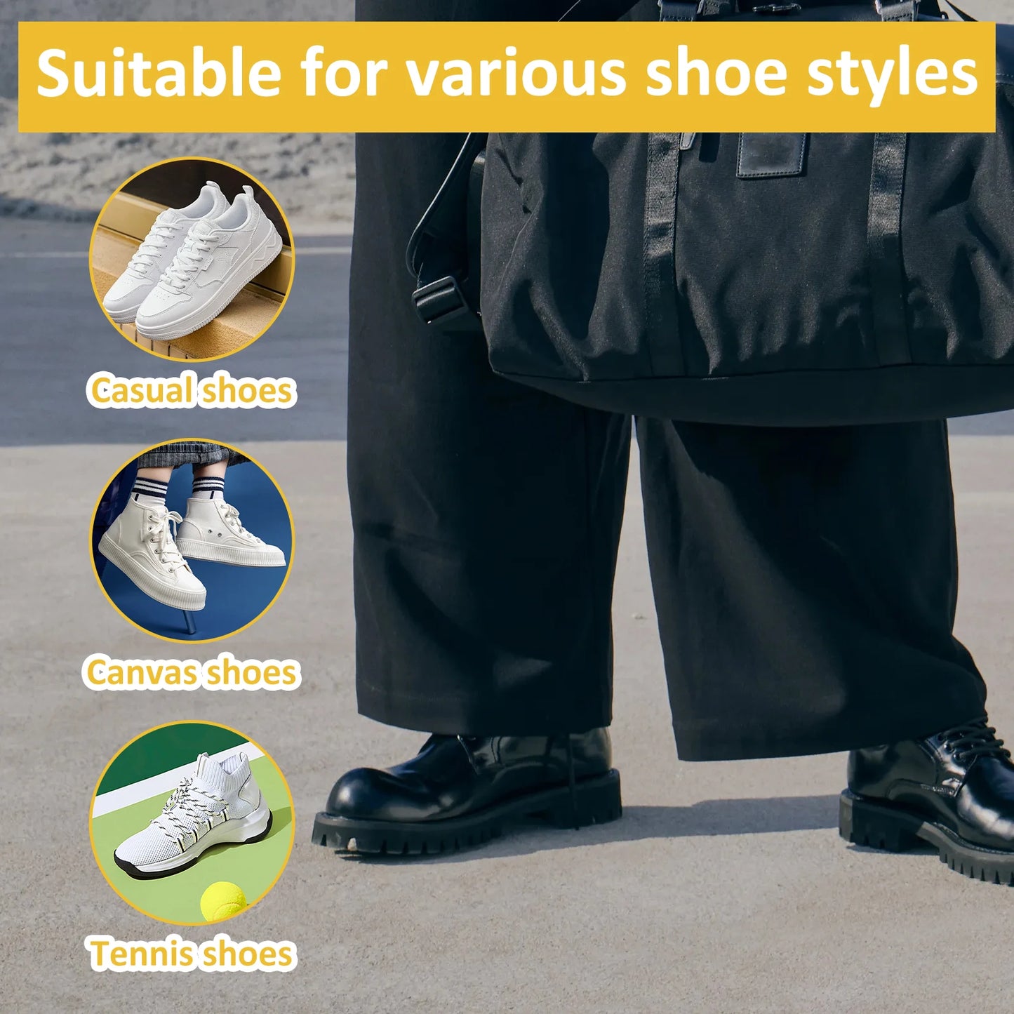 1/2 PCS Universal Adjustable Shoe Stretcher – Boot & Sneaker Widener with Steel Shaft for Men and Women