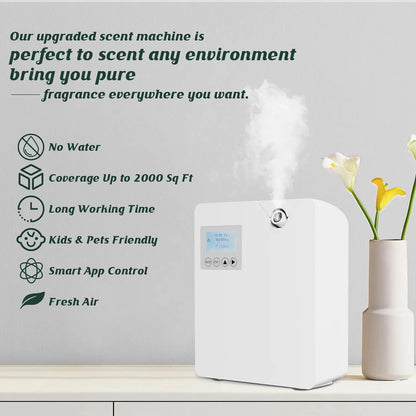 300ml WIFI Control Aromatherapy Diffuser - Essential Oil Air Freshener with Timer for Home & Hotel