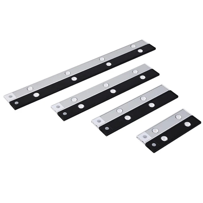 LED Motion Sensor Wireless Night Light - Ultra Thin USB LED Wine Cooler Light for Kitchen Cabinet Bedroom Wardrobe Indoor Lighting