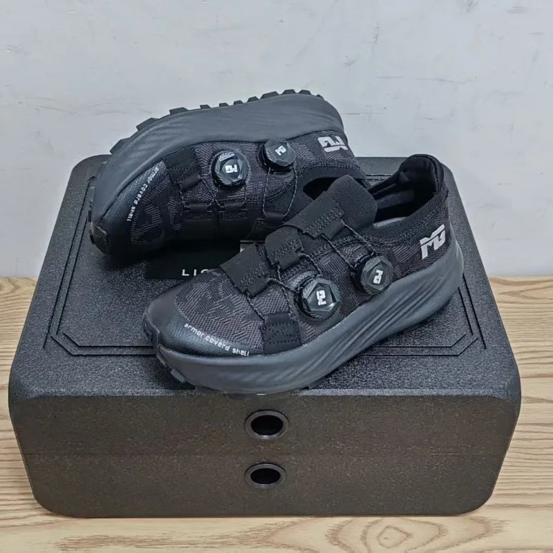 Wide-Fit Running Shoes - Anti-Slip Quick-Lacing Sports Sneakers for Walking and Jogging