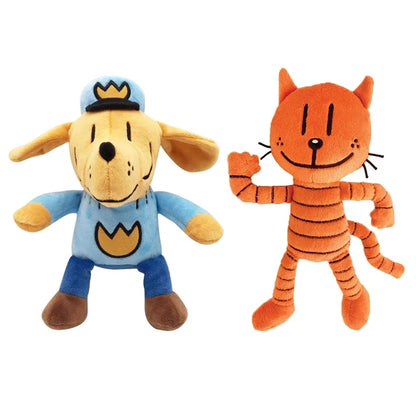 New Dog & Cat Plush Toy – Anime Petey Puppy Stuffed Animal, Cartoon Plush Figure Pillow, Birthday Gift for Kids