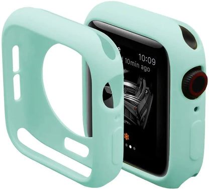 Apple Watch Silicone Case Cover - Soft Bumper Protective Accessory for Ultra 49mm Series 9 8 7 SE 6 5 45mm 41mm 44mm 40mm