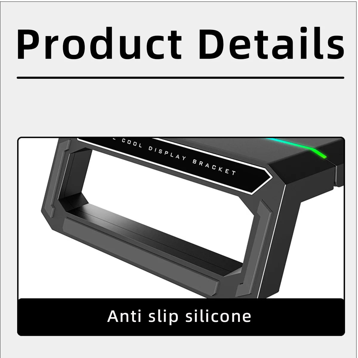 Hot Sell Aluminum PC Monitor Stand with 4 USB Ports & Keyboard Storage – Laptop Stand with USB 3.0 Fast Charging