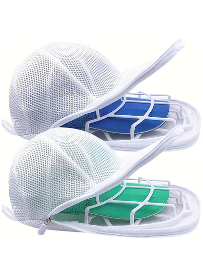 2/4/6PCS Hat Washing & Drying Rack Set – Baseball & Duckbill Cap Protector, Machine Wash Safe, Non-Deforming Sun Drying Stand