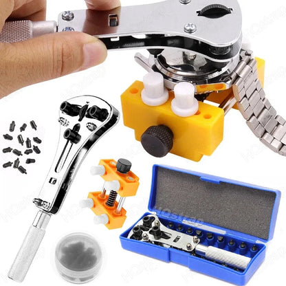 Three-Jaw Watch Case Opener – Adjustable Screw Back Remover Tool for Watchmakers