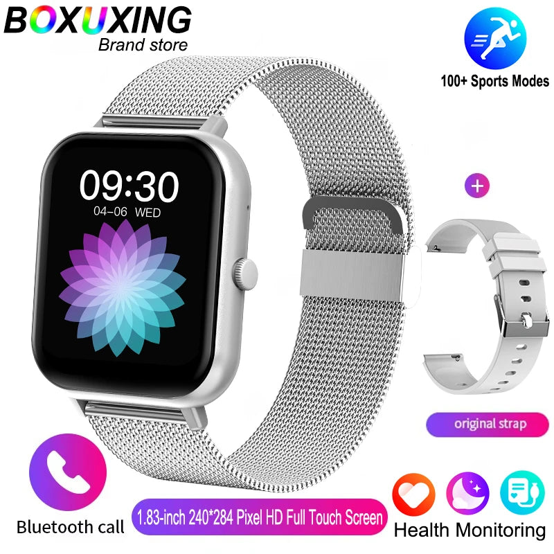 2025 New Smartwatch for Men & Women – Bluetooth Call, Fitness Tracker, Heart Rate Monitor, IP68 Waterproof, Compatible with Xiaomi, iOS & Android