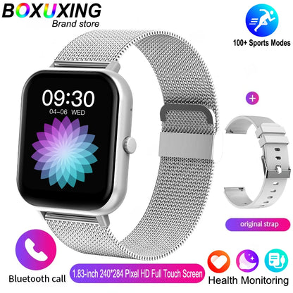 2025 New Smartwatch for Men & Women – Bluetooth Call, Fitness Tracker, Heart Rate Monitor, IP68 Waterproof, Compatible with Xiaomi, iOS & Android