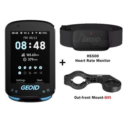 GEOID CC700/PRO Bike Computer - Wireless Color Screen Cycling Speedometer with ANT+, WiFi, IPX7 Waterproof & Odometer