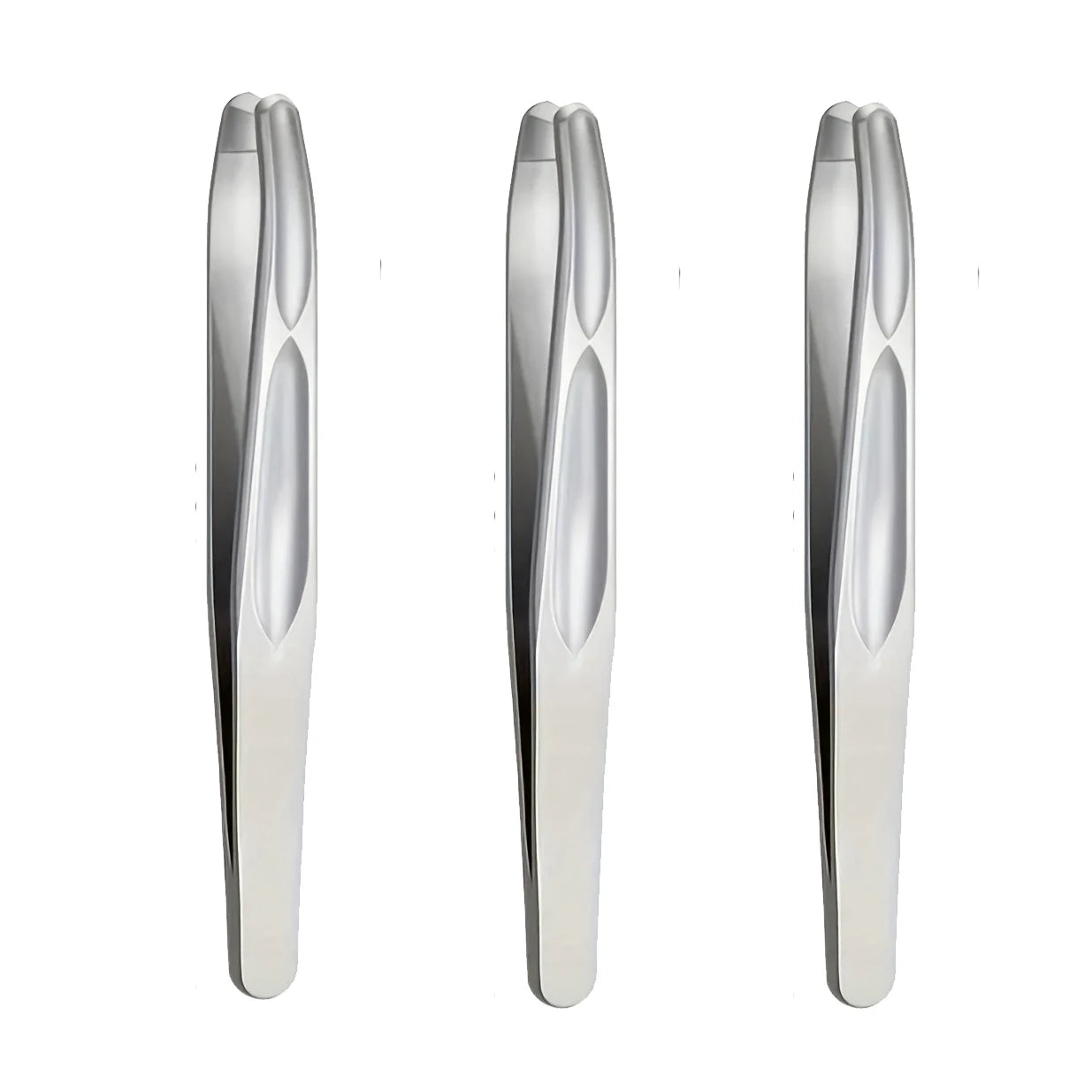 Premium Round Head Tweezers - Precision Eyebrow, Facial Hair & Beard Removal Tool