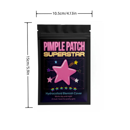 480PCS Multi-Color Star Acne Patches – Ultra-Thin Facial Concealer & Pimple Care Stickers