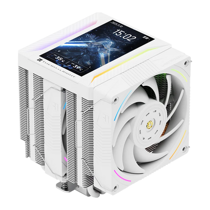 Thermalright Peerless Assassin 120 VISION MAX CPU Air Cooler – AGHP 5.0 6x6mm Heat Pipes 5-inch Display High Performance Radiator for Intel LGA1851/1700 & AMD AM5