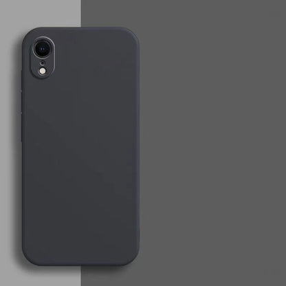 Original Liquid Silicone Case for iPhone - Shockproof TPU Protective Back Cover for X, XR & XS Max