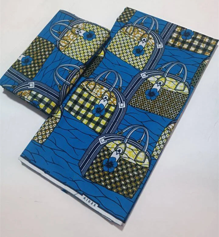 African Real Wax Print Fabric 100% Cotton - Ghana Style Ankara Pagne Nigeria Wax Tissu Soft Printed Fabric