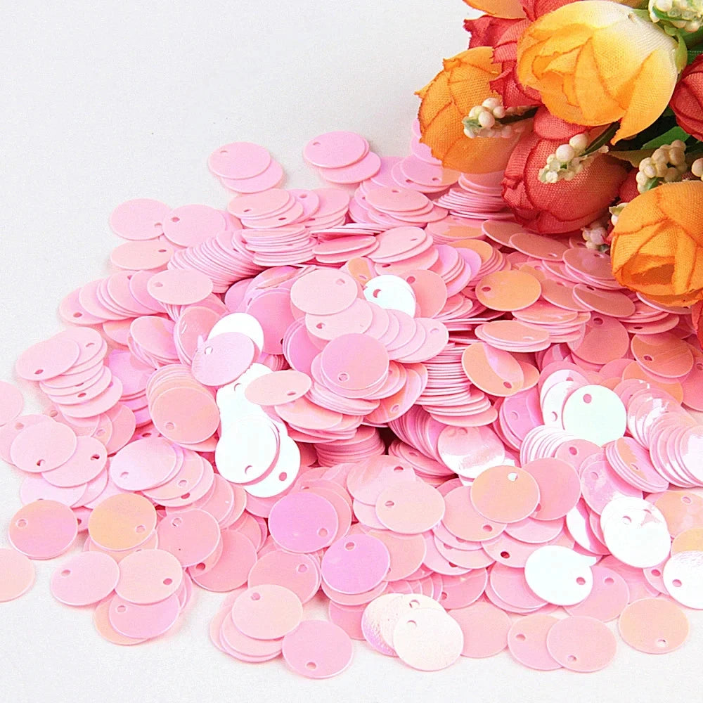 Large Round Flat Sequin Paillettes 10–30mm Loose Glitter Sequins for DIY Crafts, Kids Dance & Decoration 10g Pack