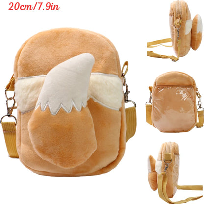 New Pokémon Plush Bag — Pikachu, Mimikyu, Gengar, Lucario, Rowlet, Eevee, Snorlax Soft Stuffed Toy Shoulder Backpack