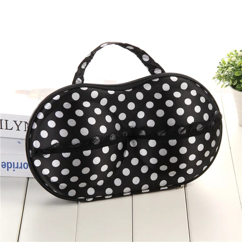 Waterproof Travel Bra and Underwear Organizer Bag – Portable Zip Storage Case for Home and Travel