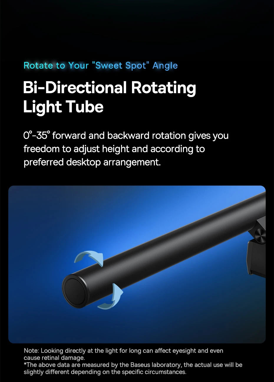 Baseus Screen Light Desk Lamp – USB Hanging LED Light for Computer Monitor, Laptop, and Study Reading