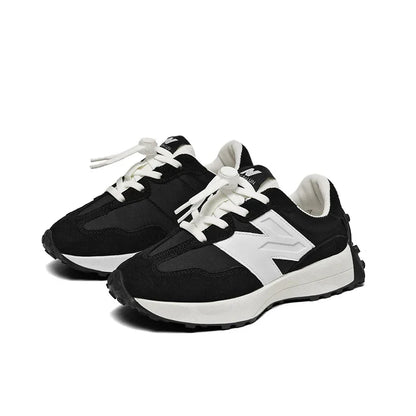 Children's Trendy Cushioned Sports Shoes - Soft Sole Lace-Up Running & Basketball Shoe