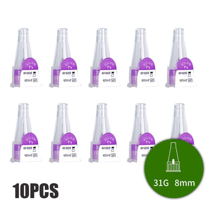 10/20/30/50/100PCS Magic Pen Tip Cartridges — 3ml Empty Cassette Bottles with Individual Packaging for Lilly Insulin Pen (4mm/6mm/8mm)
