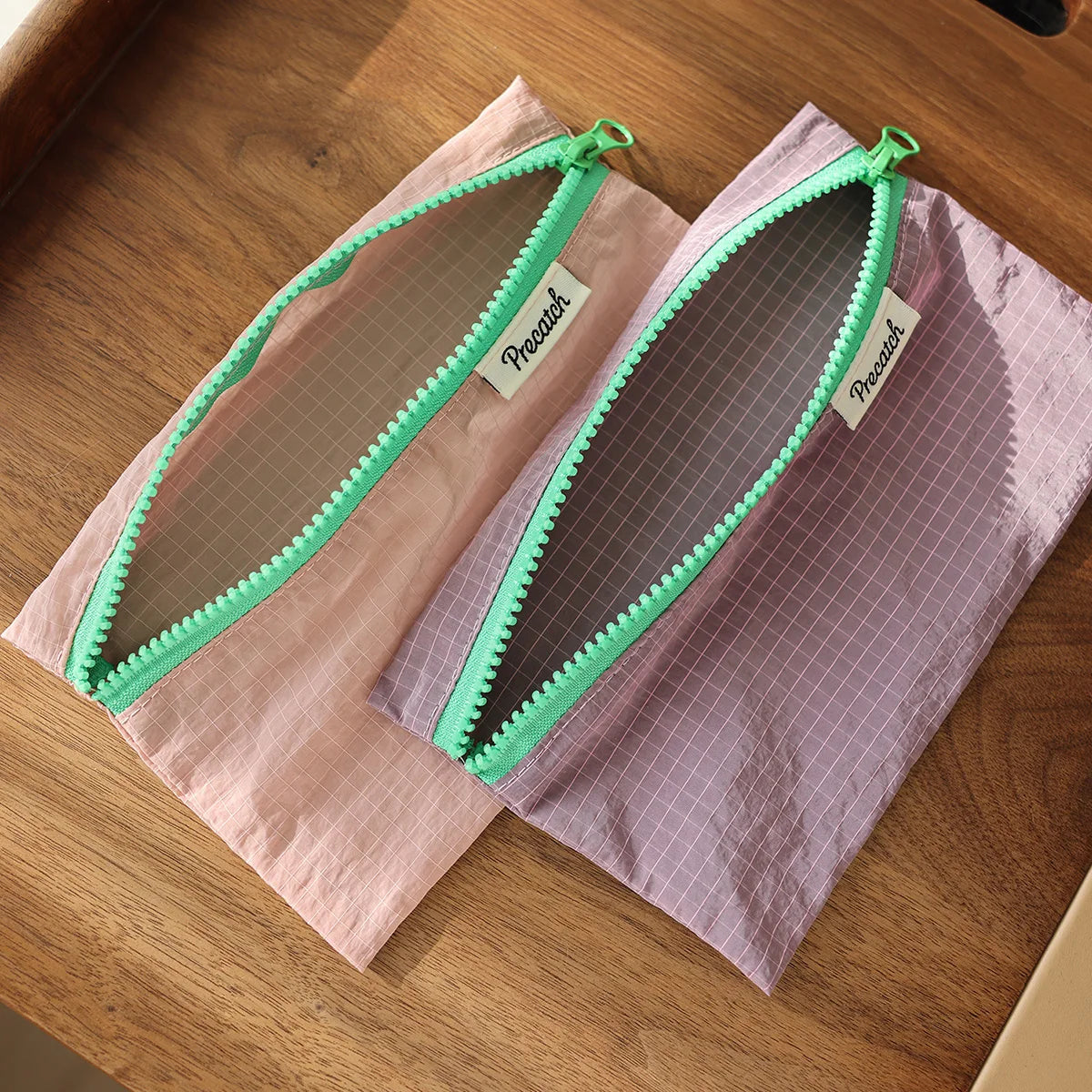 Multifunctional Lightweight Pouch for Women — Macaron Color Bag for Eyebrow Pencil, Stationery, Jewelry, Documents & Coins