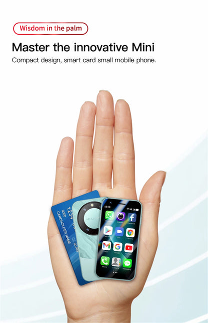 SOYES F8 Pro Max Mini Android Phone — 3.0" Display, 1GB RAM, 16GB ROM, Dual SIM, 3G, Play Store Compatible Small Smartphone