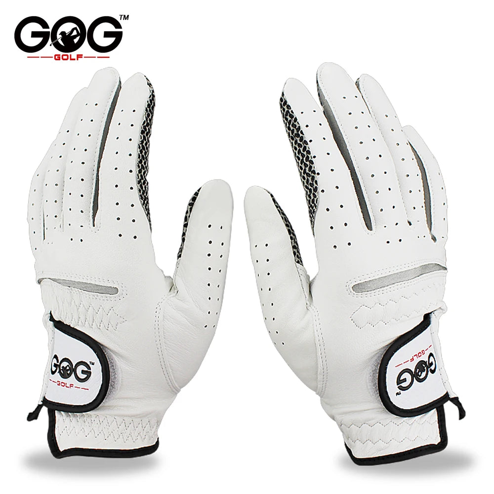 Men’s Golf Gloves – Cabretta Leather Left/Right Hand with Anti-Slip Grip, Soft & Breathable Design