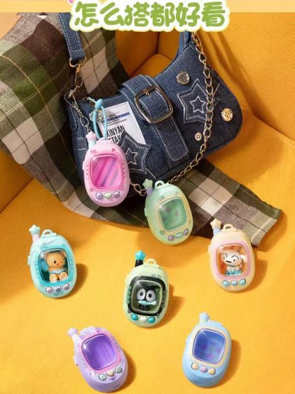 Funism Call Me Series FunPod Blind Box Pendant - Mini Bean Storage Case with Light and Cute Portable Collectible Holder