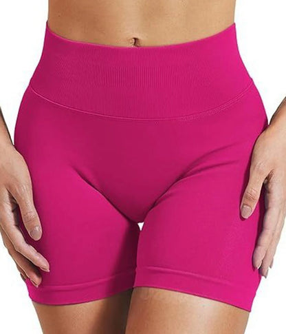 Women’s Summer Low-Waist Seamless Shorts – High-Stretch Gym, Yoga, Running & Cycling Shorts