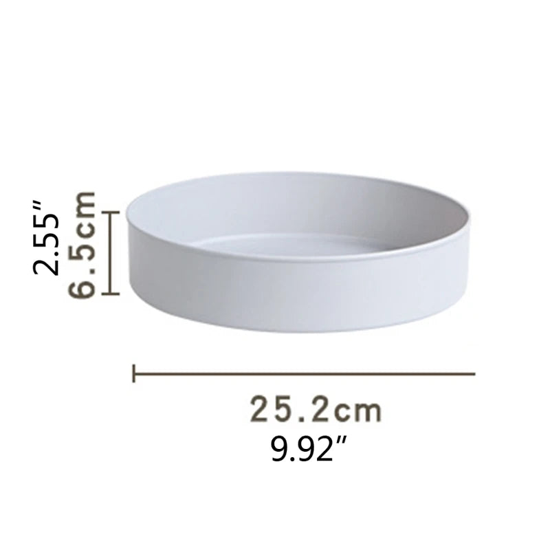 360° Rotating Cabinet Organizer – Non-Slip Kitchen & Bathroom Turntable for Spices, Cosmetics & Storage
