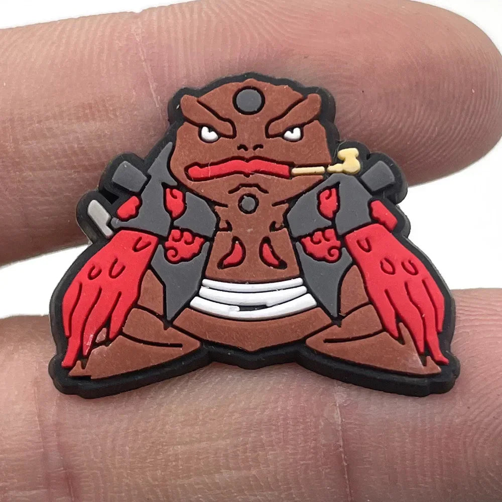 20Pcs Naruto Anime Shoe Charms – Kawaii PVC Badges for Sandals, DIY Accessories & Kids Christmas Gift