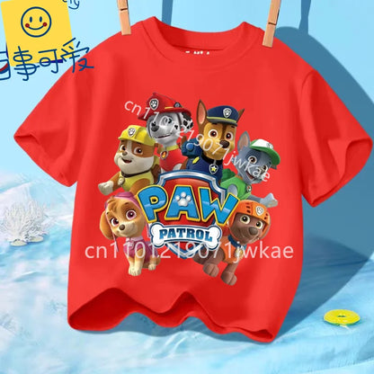 Paw Patrol Kids T-Shirt – Skye Cartoon Short Sleeve Summer Top for Boys & Girls Casual Wear Birthday Gift Clothing