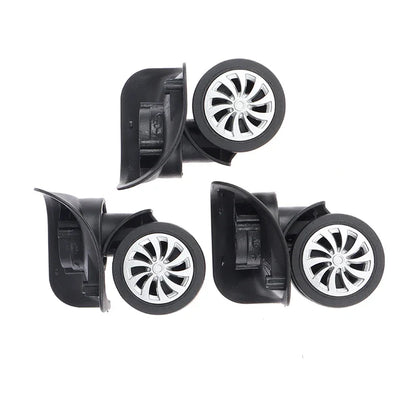 Universal 360° Swivel Suitcase Wheels — Replacement Trolley Luggage Wheels