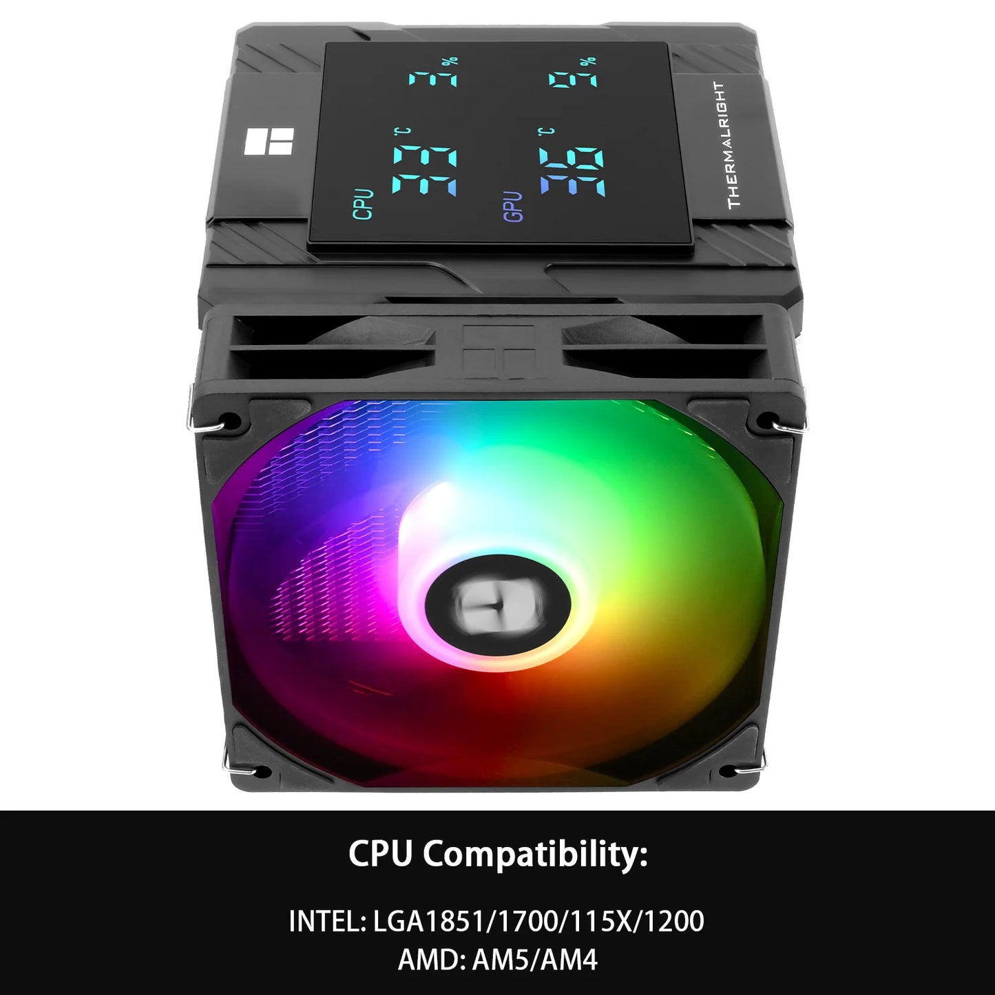 Thermalright Peerless Assassin 120 ARGB CPU Air Cooler – High Performance Dual Tower Cooler for Intel LGA1851/1700/1200/115X & AMD AM4/AM5 Black Edition