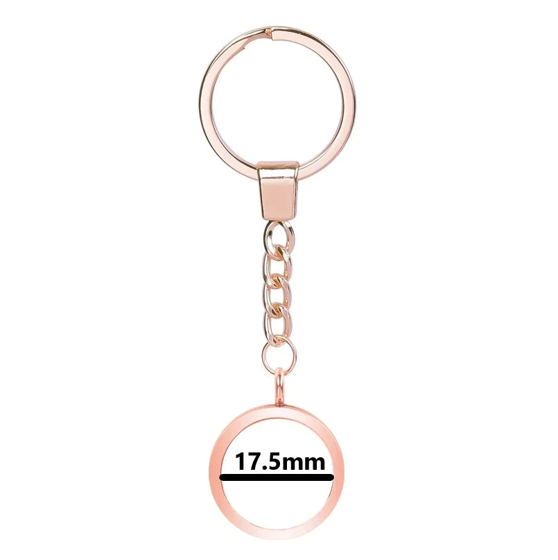 25-40mm Round Openable Reliquary Locket - Photo Memory Pendant, Cremation Ashes Keepsake, Glass Keychain & Memorial Jewelry