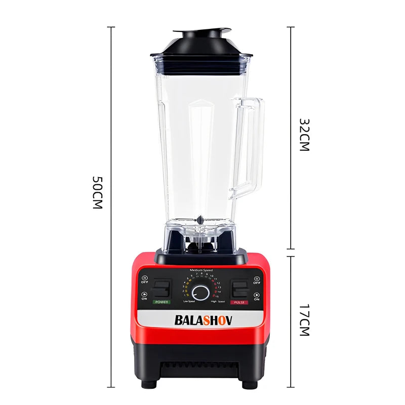 2000W Heavy Duty Commercial Blender & Food Processor – High Power Kitchen Mixer for Ice Crushing, Smoothies & Juicing (BPA Free)