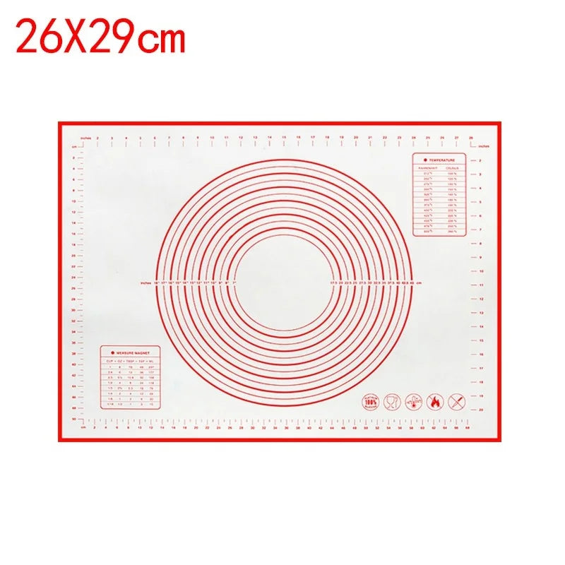 UNTIOR Silicone Baking Mat – Non-Stick Kneading & Dough Mat for Pizza, Cake, and Cooking Bakeware