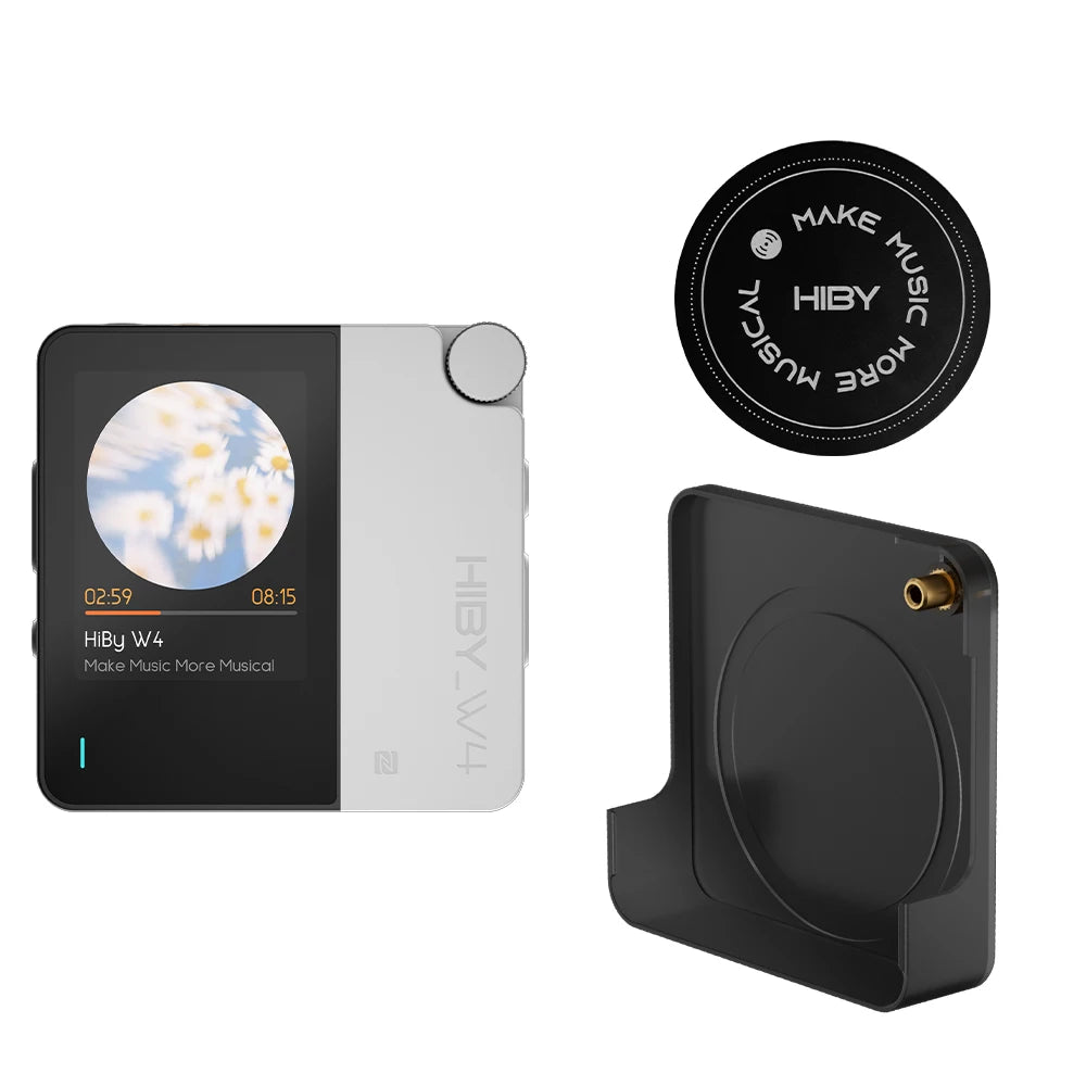 HiBy W4 Wireless HiFi Headphone Amplifier & USB DAC — Bluetooth 5.4, 3.5mm/4.4mm, DSD512, LDAC, CarPlay Compatible