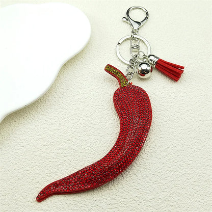 Ladybug Crystal Keychain - Tassel Bag Charm & Decorative Key Ring for Women & Men