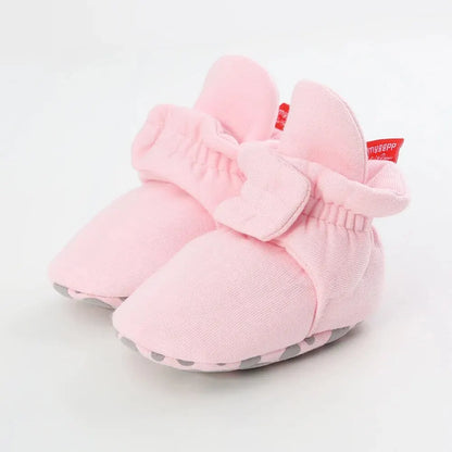 Meckior Baby Socks Shoes – Star Toddler First Walkers Booties, Soft Cotton Anti-Slip Shoes for Boys and Girls