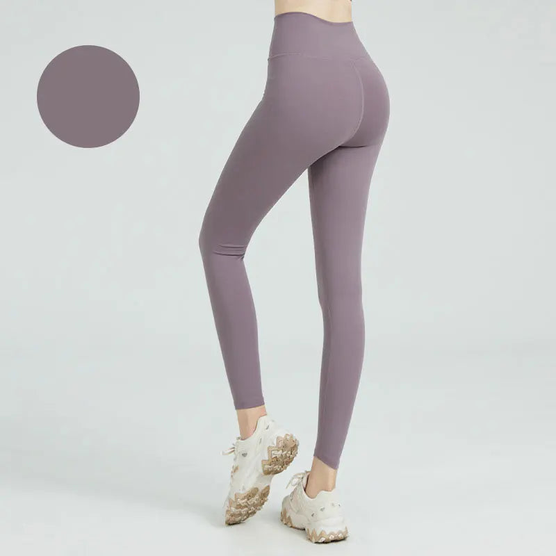 Women's High Waist Seamless Leggings - Naked Feel Push Up Yoga Pants For Fitness, Running & Gym Training