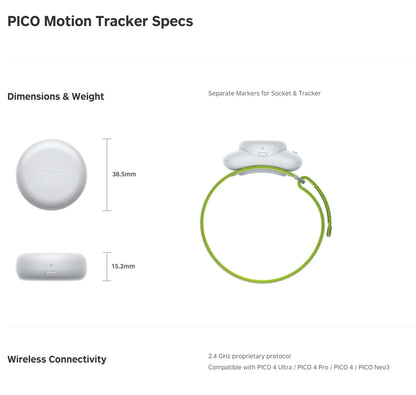 PICO Motion Tracker 2nd Gen 2024 — Full Body Motion Tracking, Officially Released VR Motion Sensor