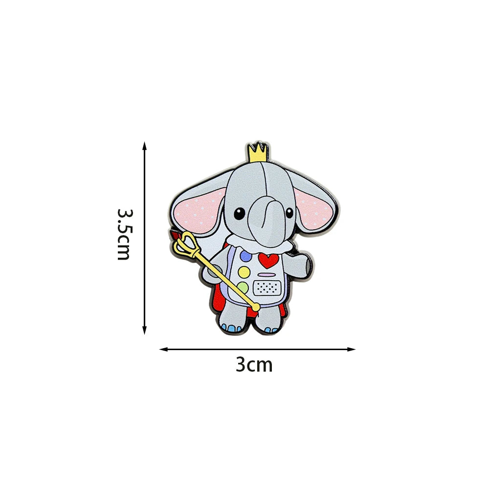 Cutie the Elephant Brooch – Kawaii Animal Lapel Pin, Action Adventure Game It Takes Two, Gamer Couple Gift
