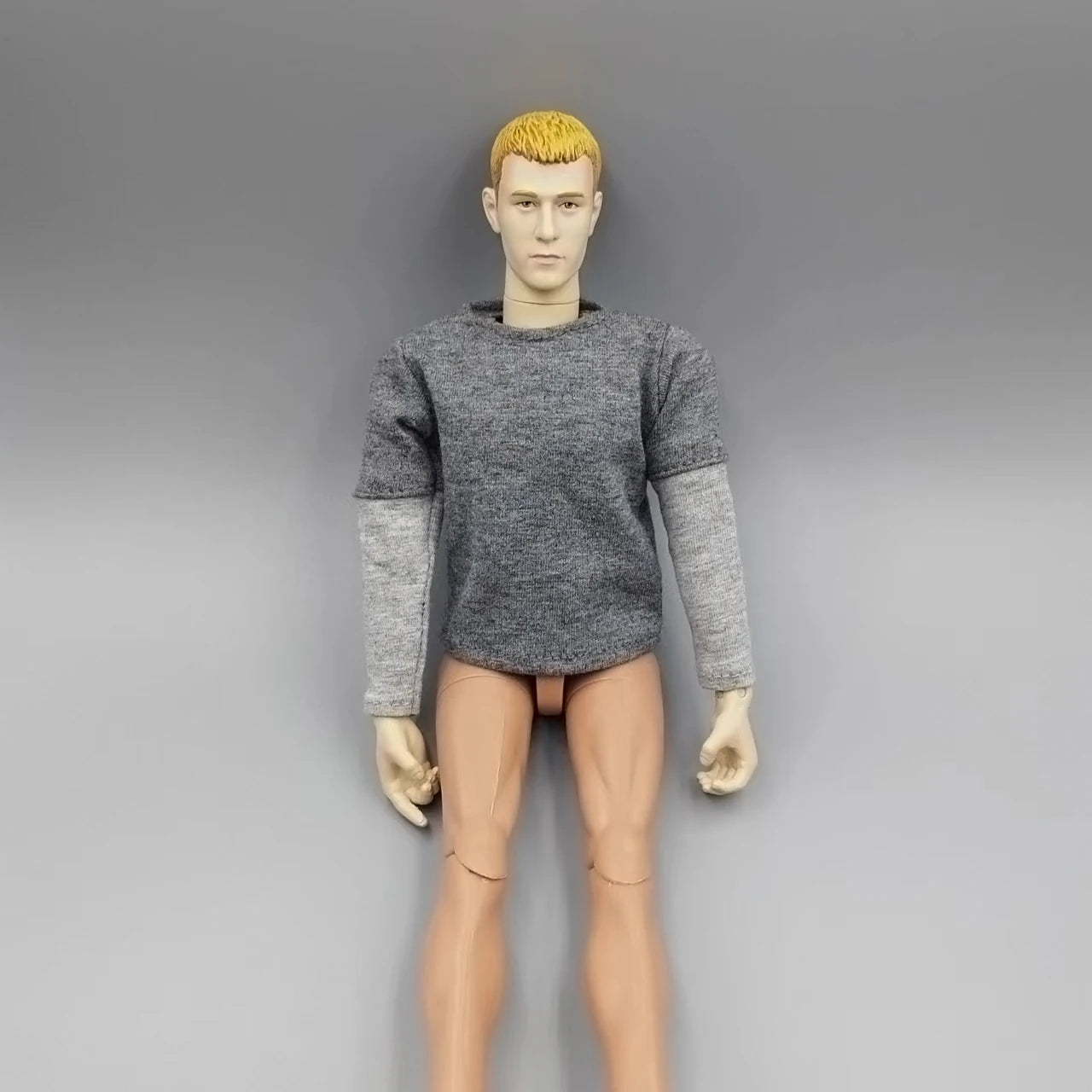 1/6 Scale Black T-Shirt for 12" (30cm) Action Figures — Male & Female DIY Model Accessories