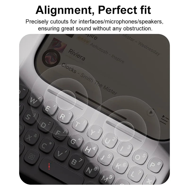 Magnetic Phone Case with Keyboard - All-in-One Wired External Keyboard Case for iPhone 16 Pro Max & 17 Pro Max