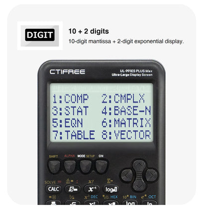 Large Screen Scientific Calculator - 417 Multifunctional Student Exam Calculator