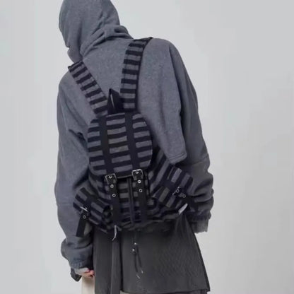 High-Quality Korean Unisex Backpack – Drawstring Design Soft Tote Bookbag with Large Capacity