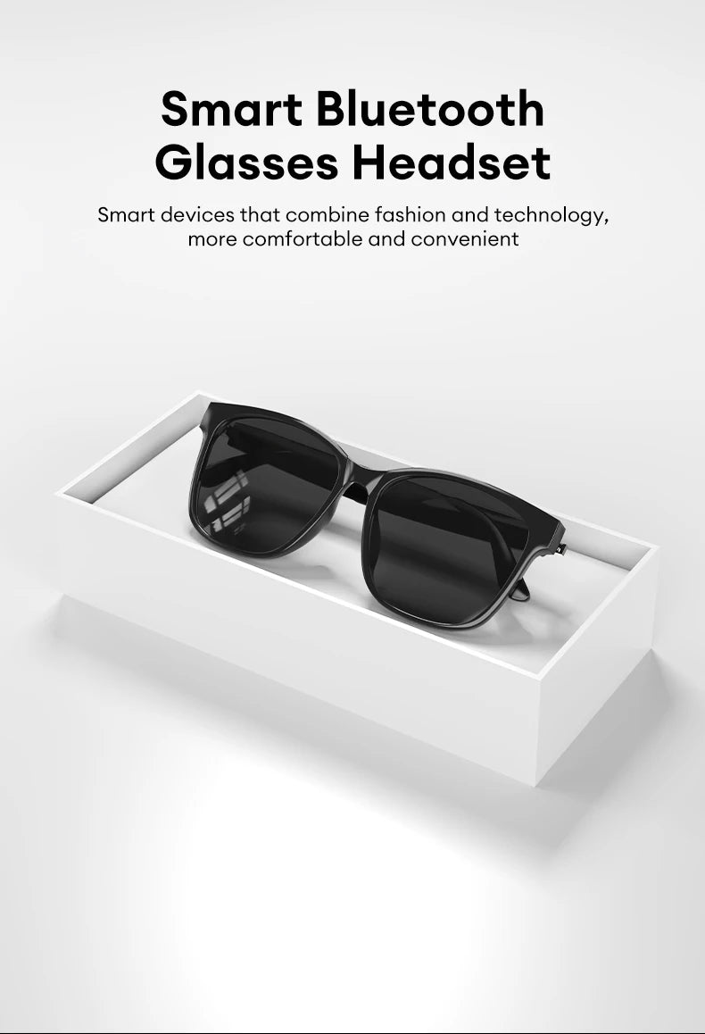 Choice HYUNDAI C8 Bluetooth 5.4 Glasses – Wireless Earphones with HD Mic, Multi-Function Keys, Driving Sunglasses (Lenovo C8 Compatible)