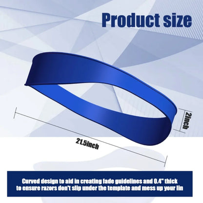 DIY Home Hair Trimming Headband | Silicone Neckline Shaving Template for Haircuts | Curved Hair Cutting Guide & Styling Tools